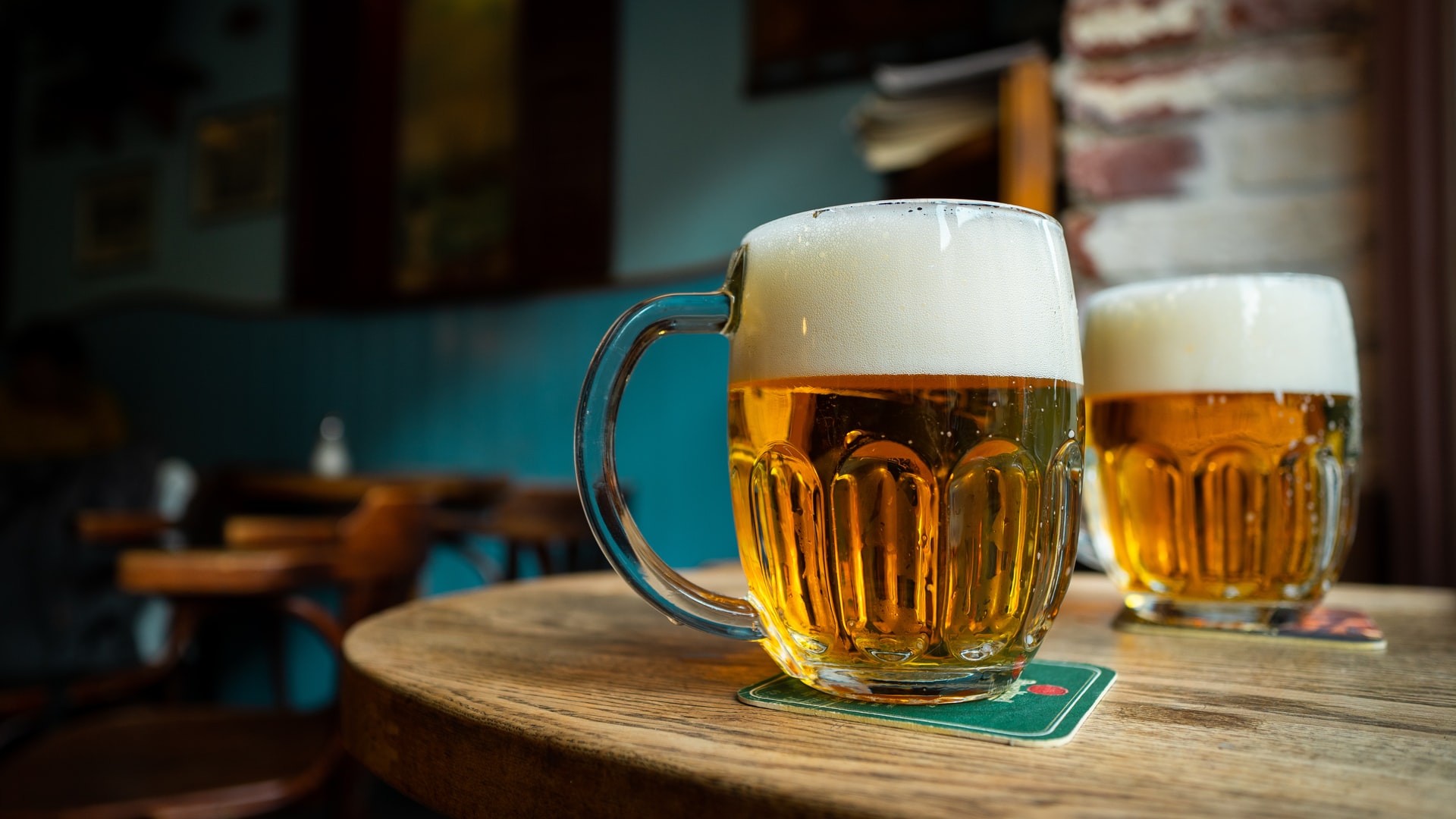 Beer Day Britain - a pint of beer on a table in a pub